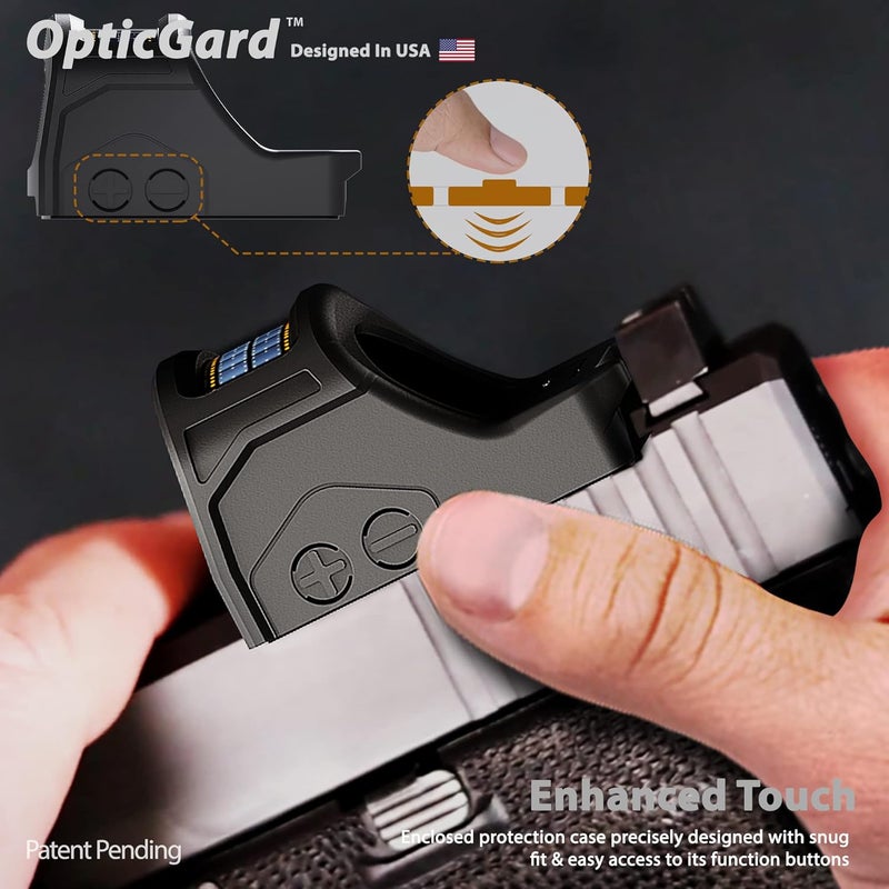 OpticGard Scope Cover Compatible with Holosun 507C 407C Protect Your Optic While in Action from Stray Casing and Drops Easy Snap On Includes a Detachable Lens Cover for Protection - Image 5